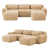 Tissu kaki clair