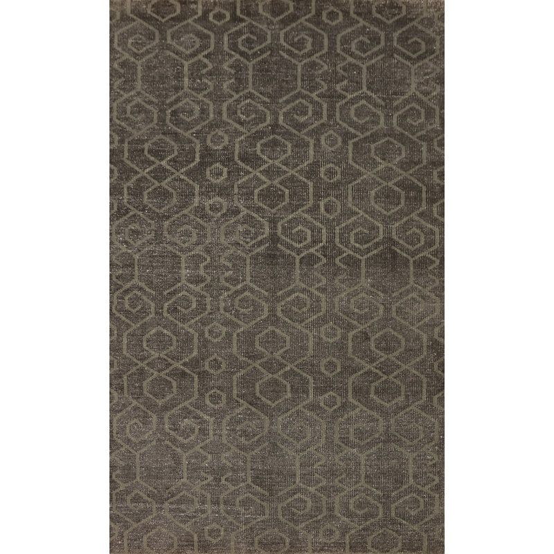 Tapis géométrique indien 5 x 8