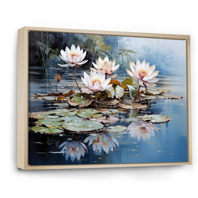 «Reflection Lotus Stillness Meditation I», art mural sur toile Lotus