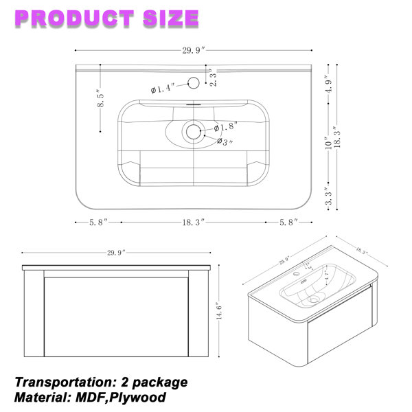 Dimensions du produit