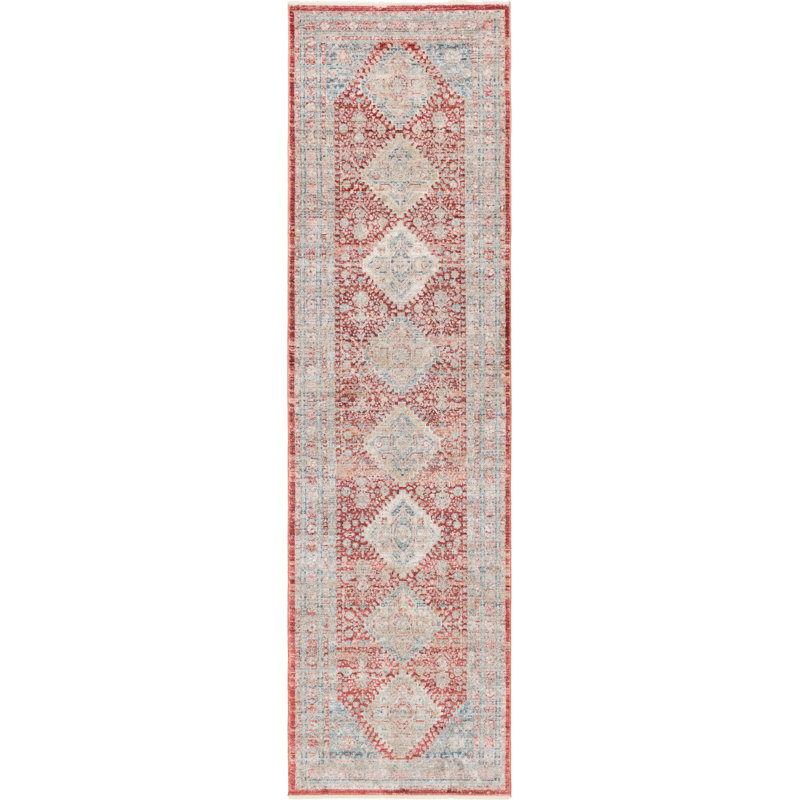 Tapis rouge Afrin, Tapis de couloir 2 pi 7 po x 10 pi