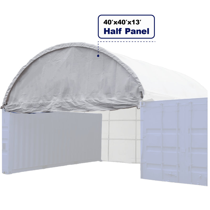 Half Front Panel for W40'xL40'xH13'Container Shelters