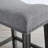 Oenone Backless Bar Stools, Upholstered Saddle Seat With Nailhead Trim, Weathered Wood Legs - Set of 2-292398649-292398648-292398651