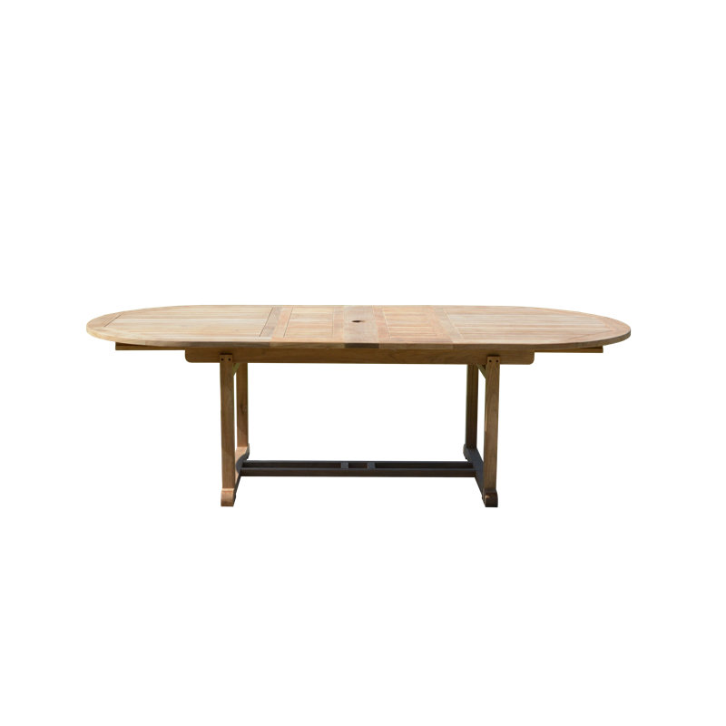 Chelsea Oval Teak Outdoor Extension Table 74"-98"