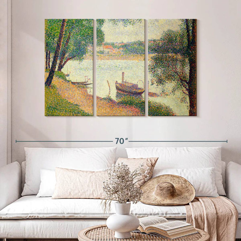 Meat Gray Weather Grande Jatte 1886-1888, H 32 po x l 50 po