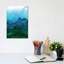 "winter waves" , reproduction d’art sur toile tendue en bleu vert dégradé-19159765-74378735-74378741