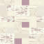 Tapis beige / mauve en polyester tissé à la machine McKean-828342117