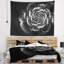 Tapisserie florale rose fractale-28502851