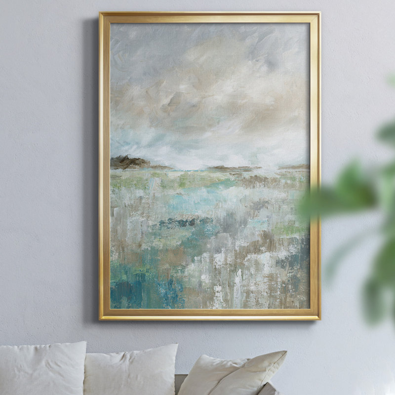 «Nan» par J Paul, reproduction d'art sur toile encadrée, Doré, H 30,5 po x l 22,5 po x P 1,5 po