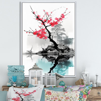 Art asiatique, lac Sumi I sur toile