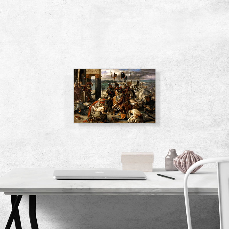 La capture de Constantinople - impression, H 12 po x l 18 po x 1,5 po