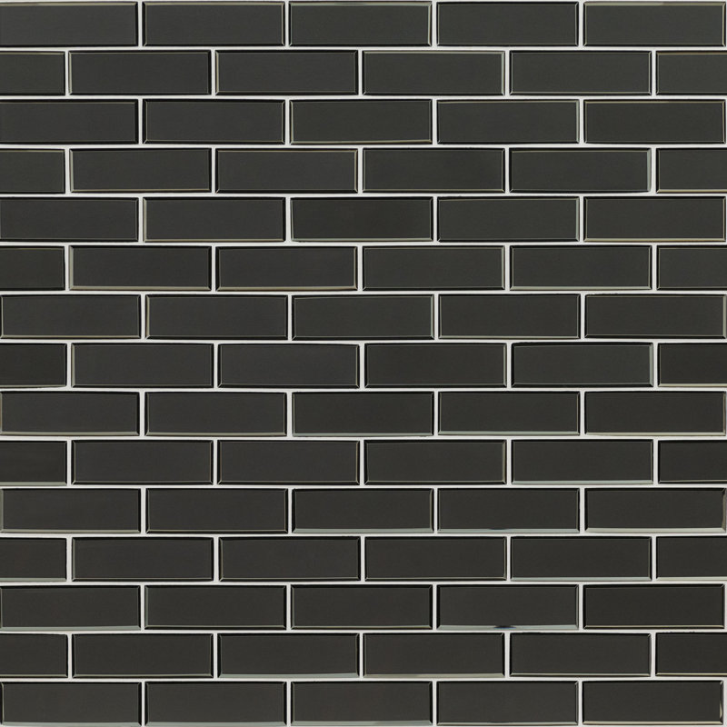Subway 12 in. x 12 in. Glossy Glass Mosaic Wall Tile, Kairo