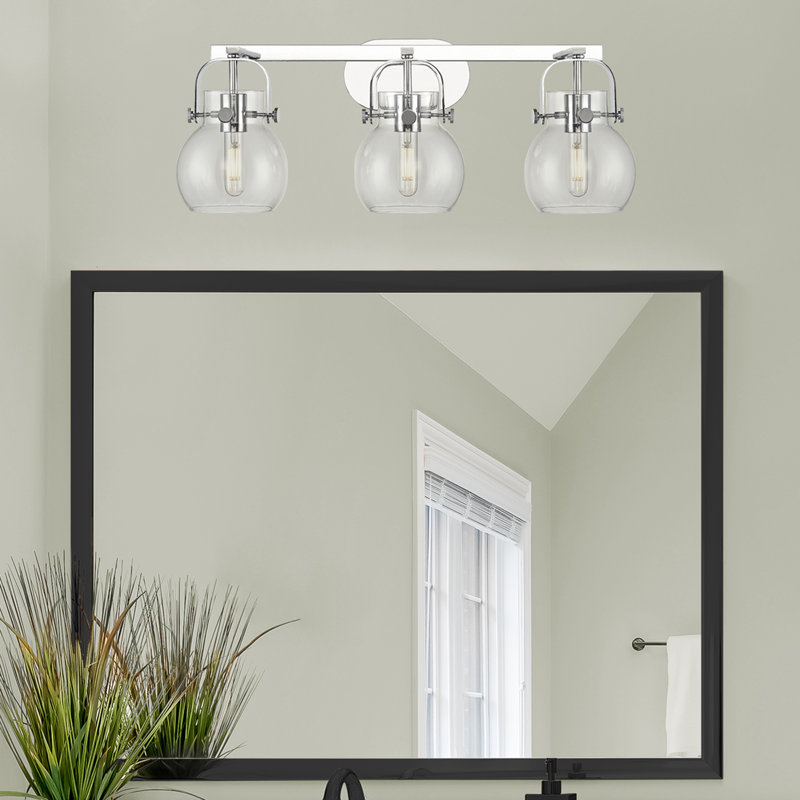 Skerry 3 - Light Dimmable Vanity Light, Clear, Polished Chrome