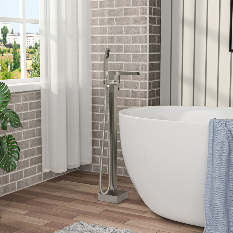 Robinet de baignoire de luxe en laiton noir mat Waterfall Stream