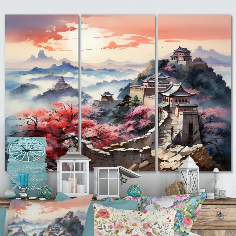 Asian Scenery I Cities & Countries Wall Decor on Metal