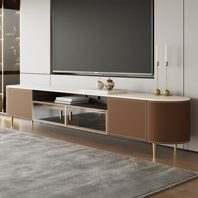 Light luxury retro style living room TV cabinet
