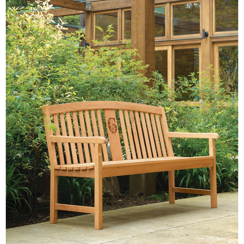 Signature Series Wood Garden Bench, Yes, Natural Teak