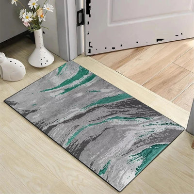 Abstract Flokati Area Rug