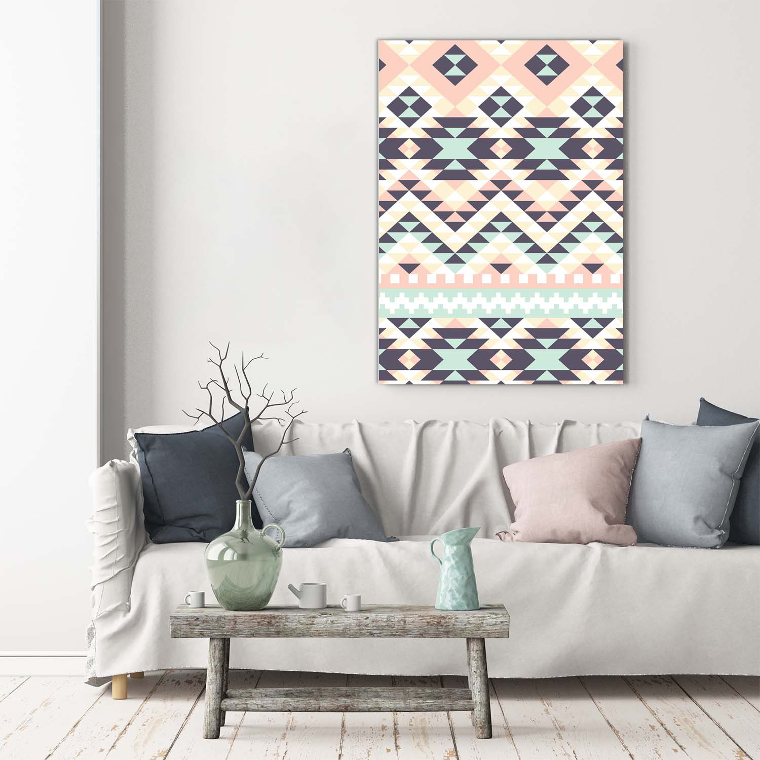 Gracie Oaks Ethnic Background - Wrapped Canvas Art Prints | Wayfair.co.uk