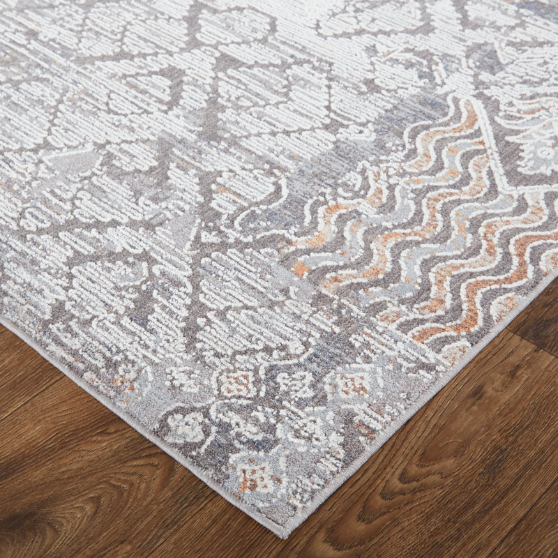 Tapis ivoire tissé à la machine Aleysia, Rectangle 12 pi x 15 pi
