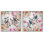 Ensemble de 2 giclées encadrées Bird Pairs & Country Florals, par Adonna Ebrahimi