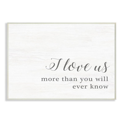 «I Love Us Family Home Inspirational Word Design», impression sur toile