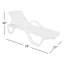 Chaise longue inclinable 74 po Accomac-17283557