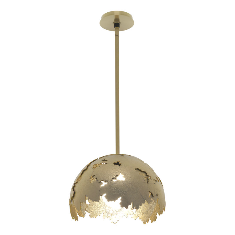 Pangea 1 - Light Dome Pendant, Modern Brass