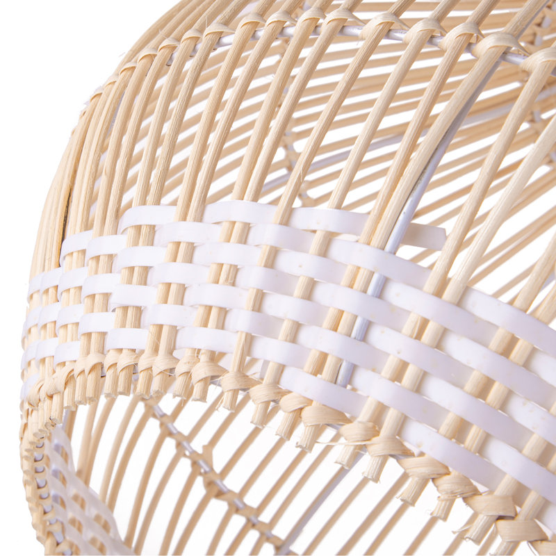 Luminaire suspendu en dôme naturel à 1 lumière Desota, H 11,81 po x l 11,81 po x P 11,81 po