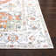 Arizona Oriental Machine Washable Non-Slip Area Rug in Ivory & Red-211873448