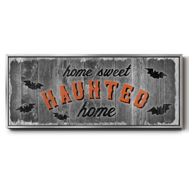 Home Sweet Haunted - toile encadrée, H 20 po x l 50 po