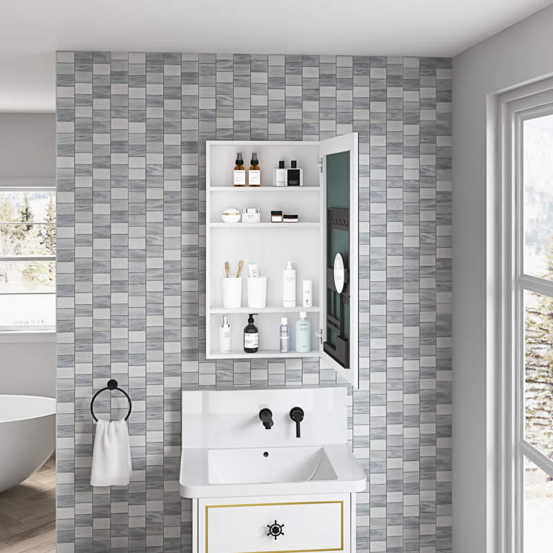 Armoire de salle de bain en bois l 20 po x H 36 po