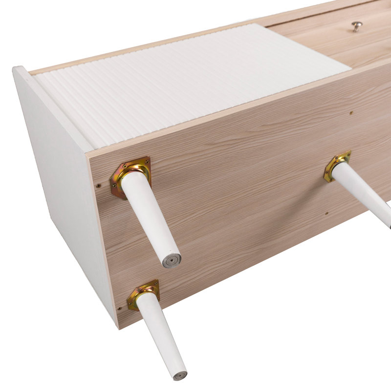 Firger Unfinished TV Stand for TVs up to 70", White
