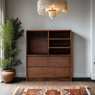 Bibliothèque en bois de style moderne