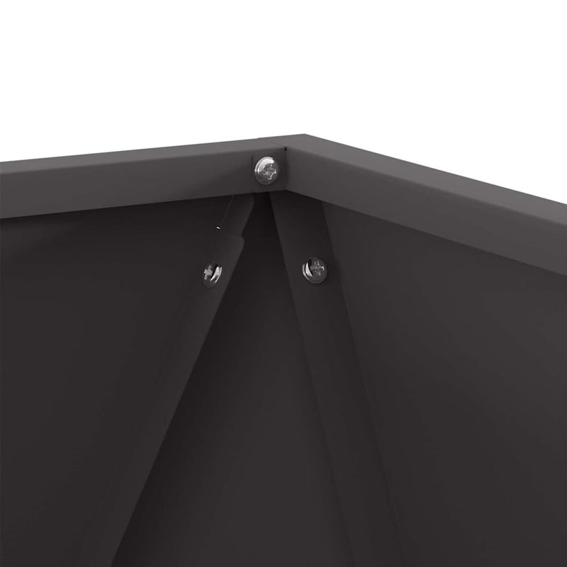Planter Box, Black, 50cm H x 50cm W x 50cm D