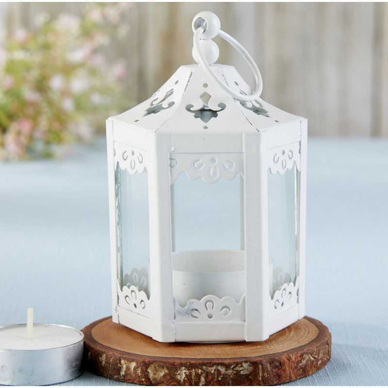Tabletop Lantern, White