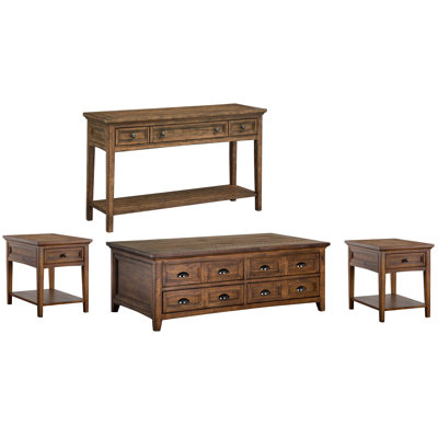 Liz Lift Top Storage Cocktail Table With 2 End Table And Sofa Table