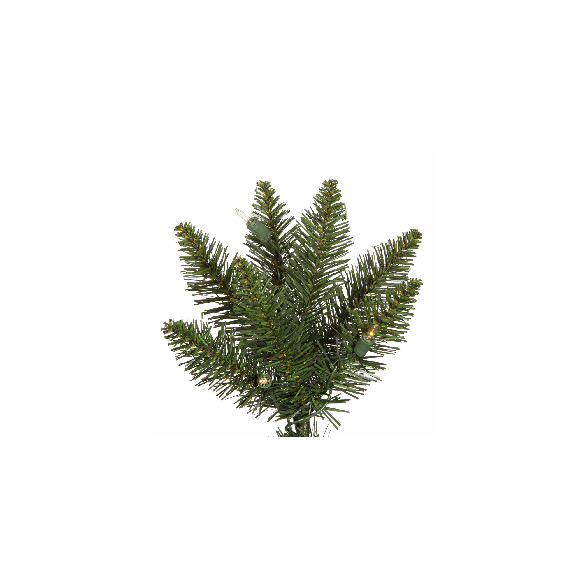 Durham Pole Pine Artificial Christmas Tree, Unlit, 7.5' H