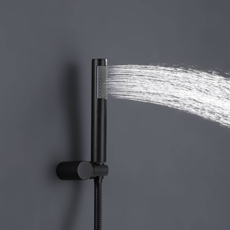 All-In-One Kit with Rough in-Valve, Matte Black