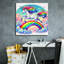  «Unicorn Over Rainbow» par Rey Klimt, art mural sur toile-1200544239