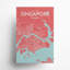 Carte de la ville de Singapour, impression-326668716-326668702