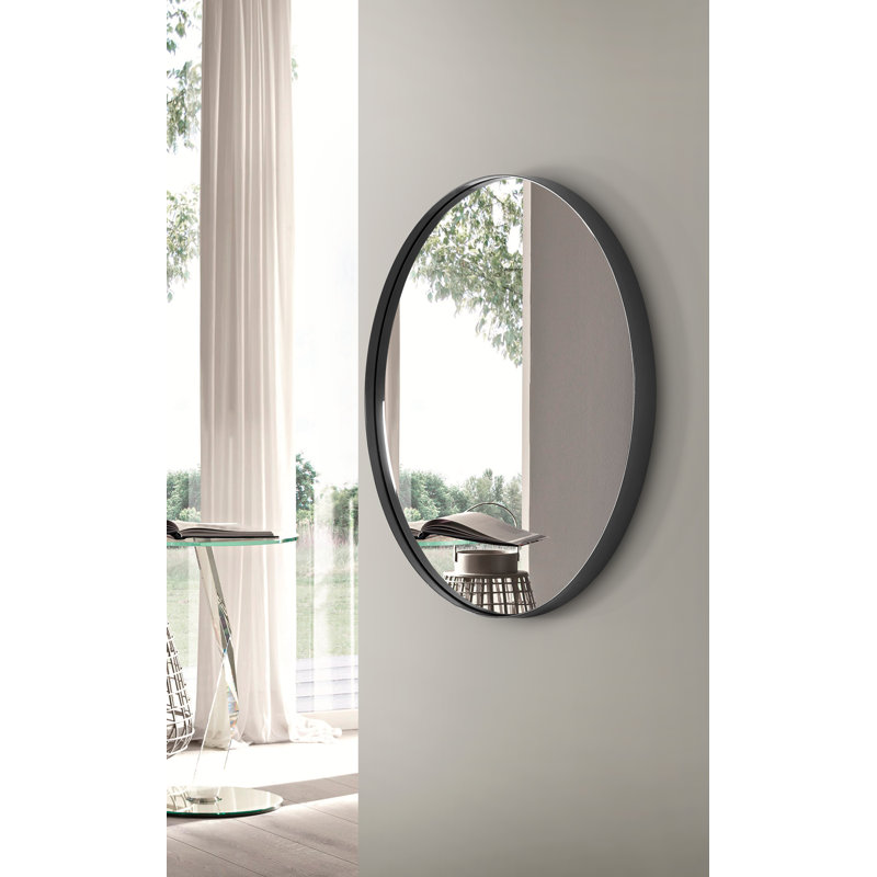 Miroir de salle de bain Birkbeck, Noir, 24" X 24"