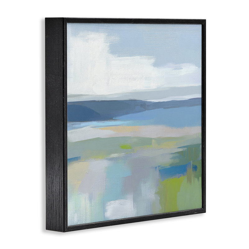 Giclée encadrée «Quiet Cove», conception par Mona Grace, Giclée encadrée noir minuit, H 12 po x l 12 po
