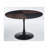 Round Dining Table With Sintered Stone Top And Steel Pedestal Base Restaurant Table - Seats 2-4 Person For Kitchen And Dining Room-707441821-802887413-707441822
