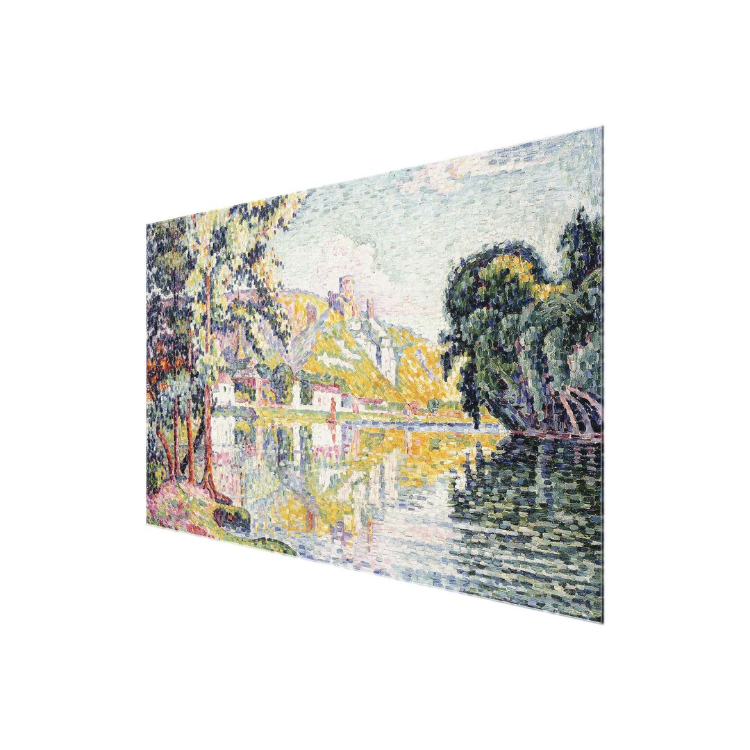 Glasbild Les Andelys, Le Château Gaillard von Paul Signac