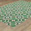 Tapis d'intérieur / extérieur ivoire / vert Sherley-1495595305