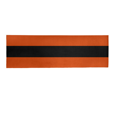 Tapis orange/noir