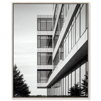 Glass Labyrinth II Architecture Canvas Print by Oliver Gal, Black Frame, 16 x 20