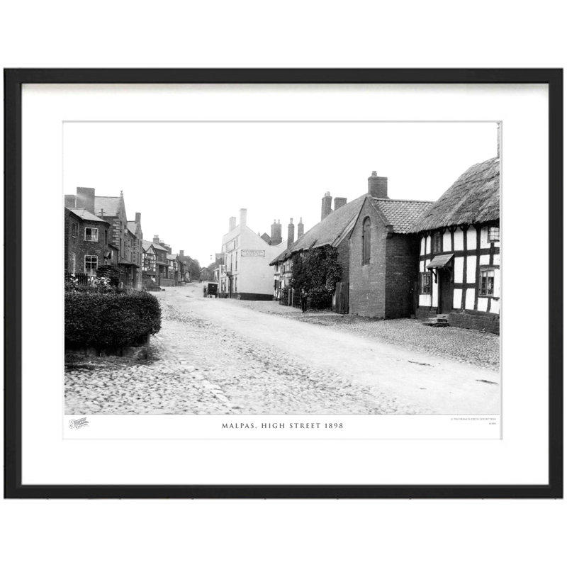 Malpas, High Street 1898 - Single Picture Frame Print, 45cm H x 60cm W x 2.3cm D