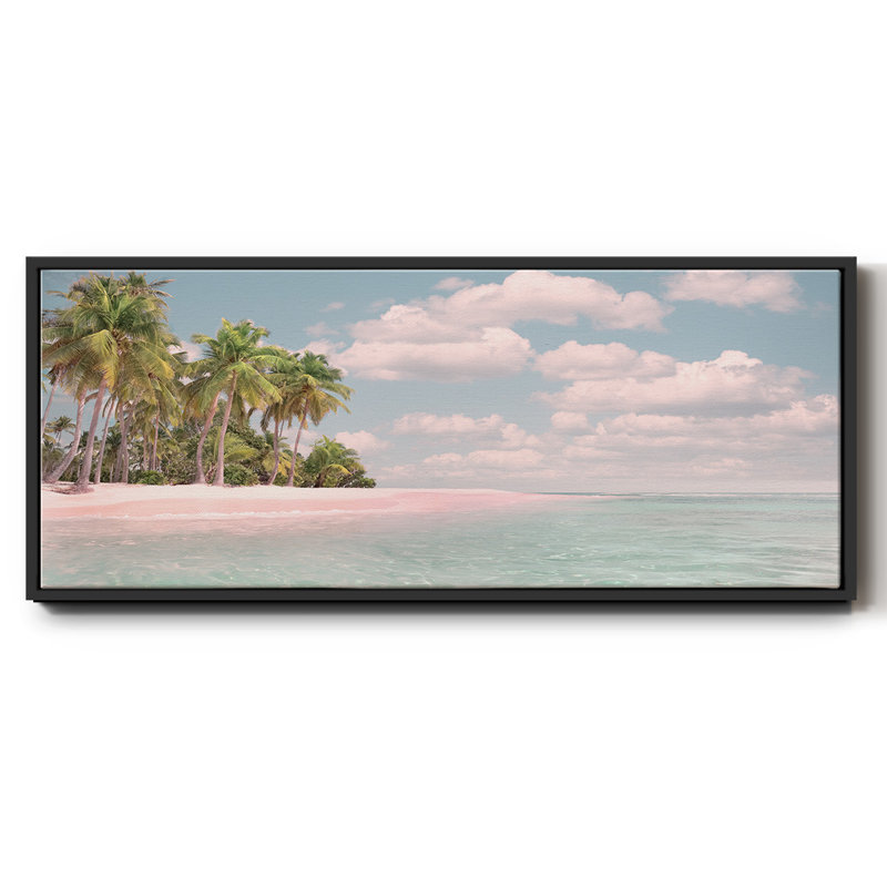 Pind sable et palmiers, Noir, H 8 po x l 20 po x P 1,5 po